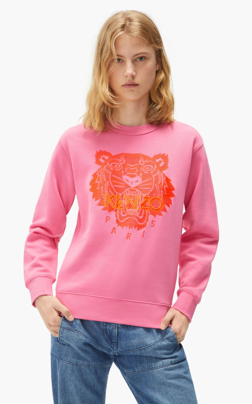 Kenzo Tiger Ženska Puloverji Roza SI-2912112